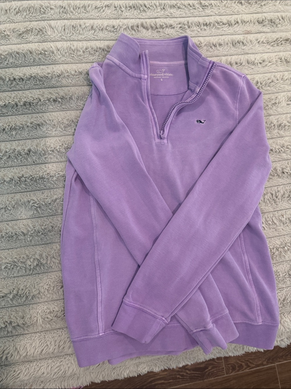 Vineyard Vines Lavender Quarter-Zip Pullover